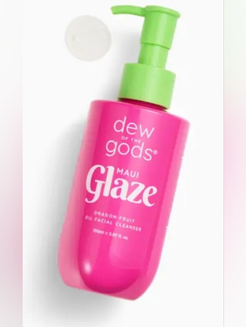 dew of the gods Maui Glaze Dragon Fruit Oil Cleanser - Hot Pink & Lime